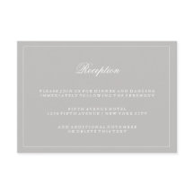 Stijlvolle zachte grijze huwelijksreceptie