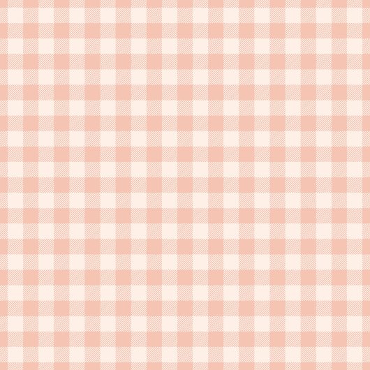 Stijlvolle zachte pastel koraal geplakt geruit cad fleece deken