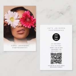 Stijlvolle zakelijke Logo fotograaf foto Visitekaartje