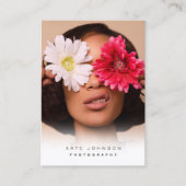 Stijlvolle zakelijke Logo fotograaf foto Visitekaartje (Voorkant)