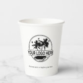 Stijlvolle zakelijke Logo, moderne professional Papieren Bekers (Voorkant)