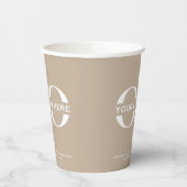 Stijlvolle zakelijke Logo, moderne professional Papieren Bekers (Links)