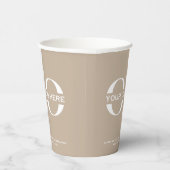 Stijlvolle zakelijke Logo, moderne professional Papieren Bekers (Rechts)