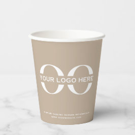 Stijlvolle zakelijke Logo, moderne professional Papieren Bekers