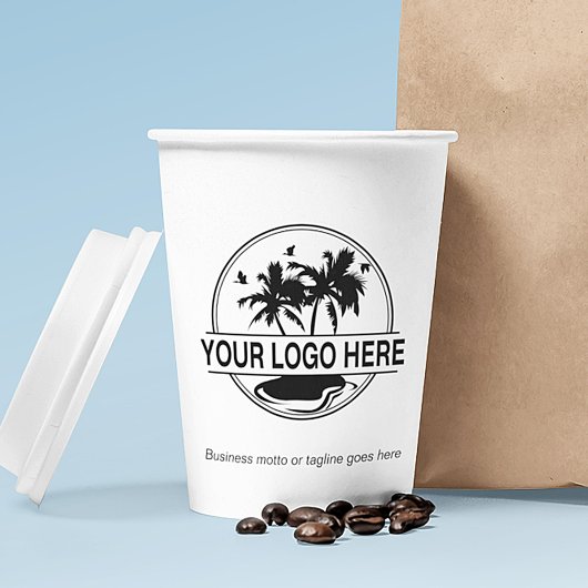 Stijlvolle zakelijke Logo, moderne professional Papieren Bekers