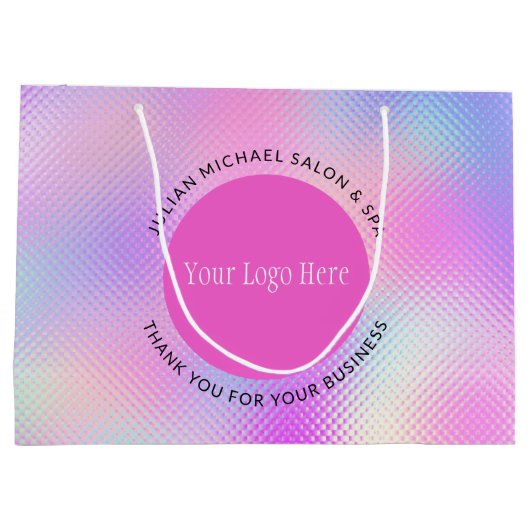 Stijlvolle zakelijke speciale Logo-holografisch Groot Cadeauzakje (Achterkant)