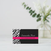 Stijlvolle Zebra Afdrukken : visitekaartjes {Horiz (Staand voorkant)