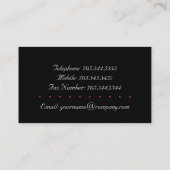 Stijlvolle Zebra Afdrukken : visitekaartjes {Horiz (Achterkant)