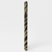 Stijlvolle Zebra Animal Print Patroon Gepersonalis iPhone Hoesje (Rechterkant)