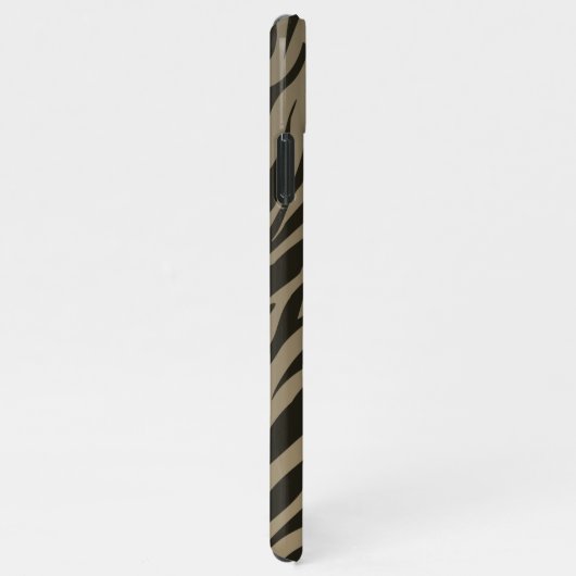 Stijlvolle Zebra Animal Print Patroon Gepersonalis iPhone Hoesje (Rechterkant)