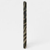 Stijlvolle Zebra Animal Print Patroon Gepersonalis iPhone Hoesje (Linkerkant)