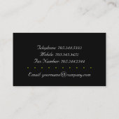 Stijlvolle Zebra BusinessCards: {Horizontaal} Visitekaartje (Achterkant)