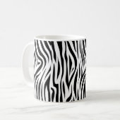 Stijlvolle zebra Print Animal Skin Koffiemok (Voorkant links)