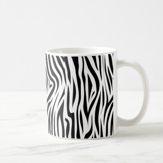 Stijlvolle zebra Print Animal Skin Koffiemok (Rechts)
