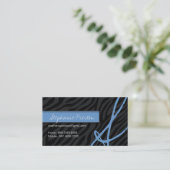 Stijlvolle zebra Print Calling Card Contactkaartje (Staand voorkant)