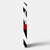 Stijlvolle Zebra Print Monogram Case-Mate iPhone Case (Achterkant / Links)