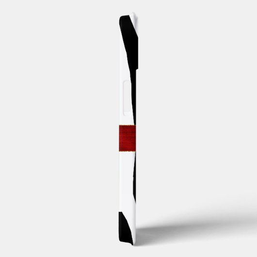 Stijlvolle Zebra Print Monogram Case-Mate iPhone Case (Achterkant / Rechts)