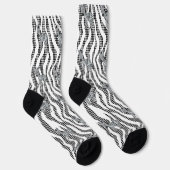 Stijlvolle Zebra Stripe Sokken (Rechts)