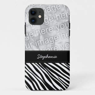 Stijlvolle zebraprint aangepaste foto iPhone 5 hoe 11 Hoesje