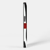 Stijlvolle zebraprint monogram iPhone hoesje (Rechterkant)
