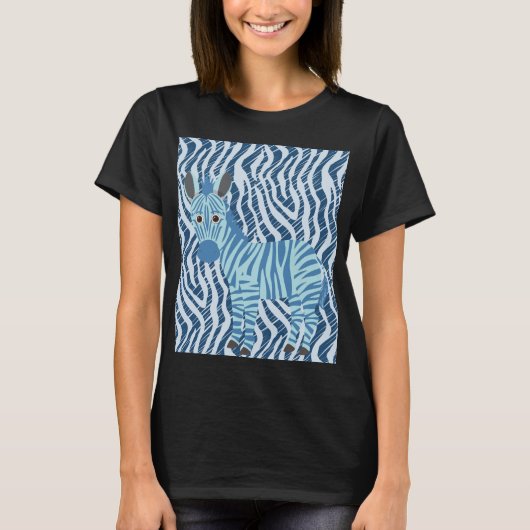 Stijlvolle zebrastrepen – vet en uniek ontwerp t-shirt (Voorkant)