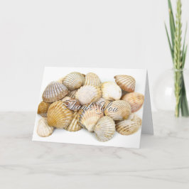 Stijlvolle Zee Schelpen Bedankkaart