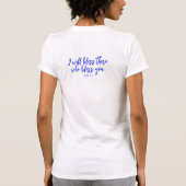 Stijlvolle Zegen Israel Christelijke Schrift T-shirt (Achterkant)