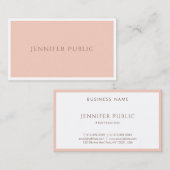 Stijlvolle zijde moderne, professionele vormgeving visitekaartje (Voorkant / Achterkant)