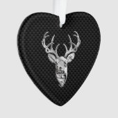 Stijlvolle zilver-speler op de afdruk van koolstof ornament (voorkant)