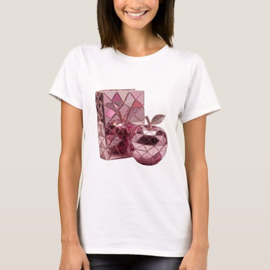 Stijlvolle Zilveren ABSTRACTE KUNST Modeprint v2 T-shirt (Voorkant)