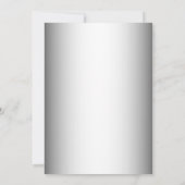 Stijlvolle Zilveren Ballonnen Housewarming Party Kaart (Achterkant)