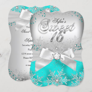 Stijlvolle Zilveren Boog Teal Sieraden Zoete Zesti Kaart