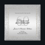 Stijlvolle Zilveren Confetti 60th Wedding sparen d Magneet<br><div class="desc">Aangepast 60th Wedding-Jubileum, behalve de datummagneten voor paren die 60ste Jubileum evenementen organiseren. Alle tekst-, lettertype- en tekstkleur zijn volledig aanpasbaar om aan uw vereisten te voldoen. Als u uw product wilt aanpassen of producten wilt aanpassen, neemt u contact met mij op via mijn winkel en ik zal u graag...</div>
