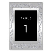 Stijlvolle Zilveren Diamanten 60e bruiloft Kaart (Achterkant)