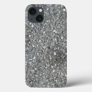Stijlvolle zilveren glitter Glitz-afdrukken Case-Mate iPhone Case