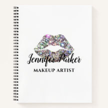 Stijlvolle Zilveren Glitter Make-up Artiest Bedrij