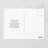 Stijlvolle zilveren stijgbeugels dank u briefkaart (Achterkant)