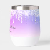 Stijlvolle zoete zestien roze druipende glitters c (Achterkant)