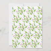 Stijlvolle zomer bloemen bruiloft kaart (Achterkant)