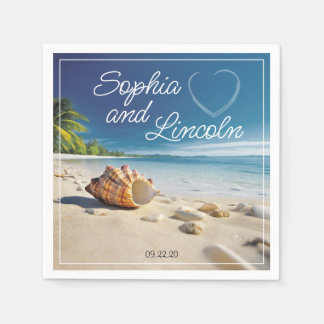 Stijlvolle zomer bruiloft servet