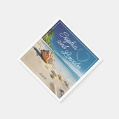 Stijlvolle zomer bruiloft servet (Hoek)