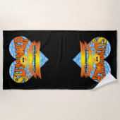 Stijlvolle zomerreis strandlaken (Voorkant)