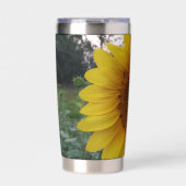 Stijlvolle Zonnebloem Print Geïsoleerde Drinkbeker (Voorkant)