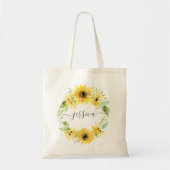 Stijlvolle zonnebloemtuin-tas tote bag (Voorkant)