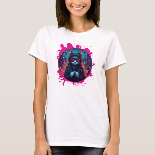 Stijlvolle zonnebril Cat T-shirt (Voorkant)