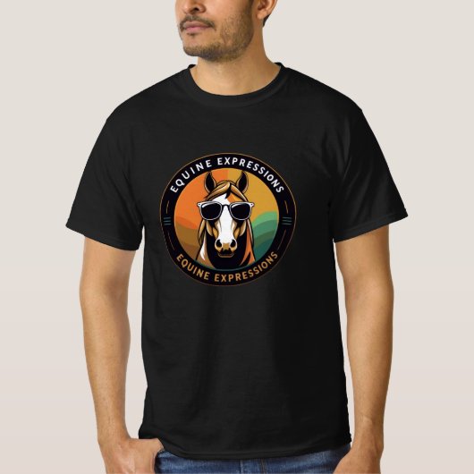 Stijlvolle zonnebril Horse T-shirt (Voorkant)