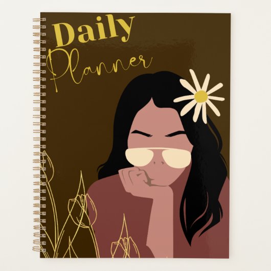 Stijlvolle Zonnebril Meisje "Dagelijkse Planner" | Planner (Voorkant)