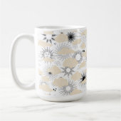 Stijlvolle zonsverduistering, getextureerde kleurw koffiemok (Links)