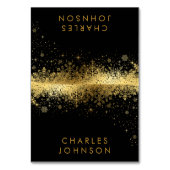 Stijlvolle Zwart en Gouden Sneeuwvlokken | Kaarten (Voorkant)