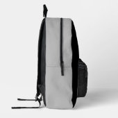 Stijlvolle Zwart Grijs Golf Design Monogram Naam Bedrukte Rugzak (Links)